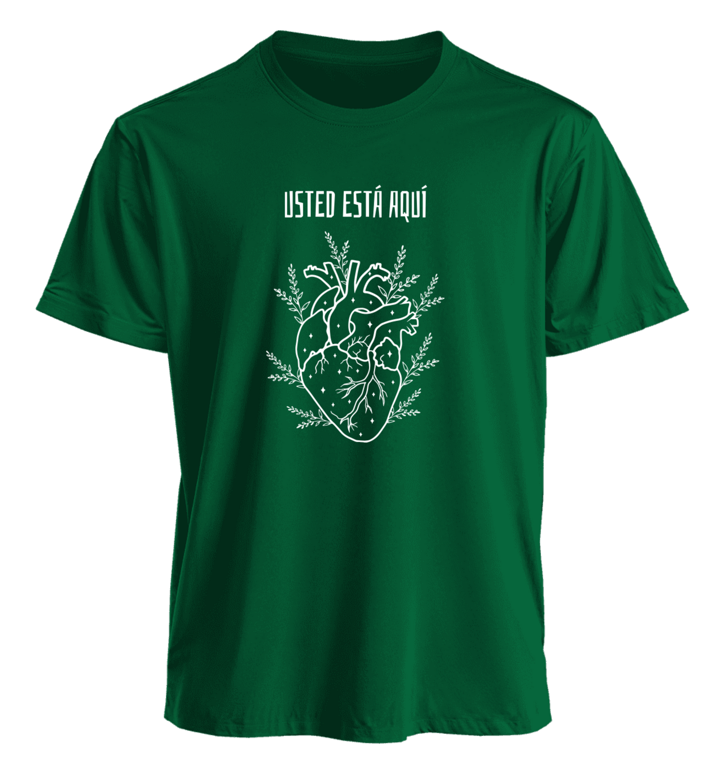 Polera Polo Usted está Aquí 100% algodón