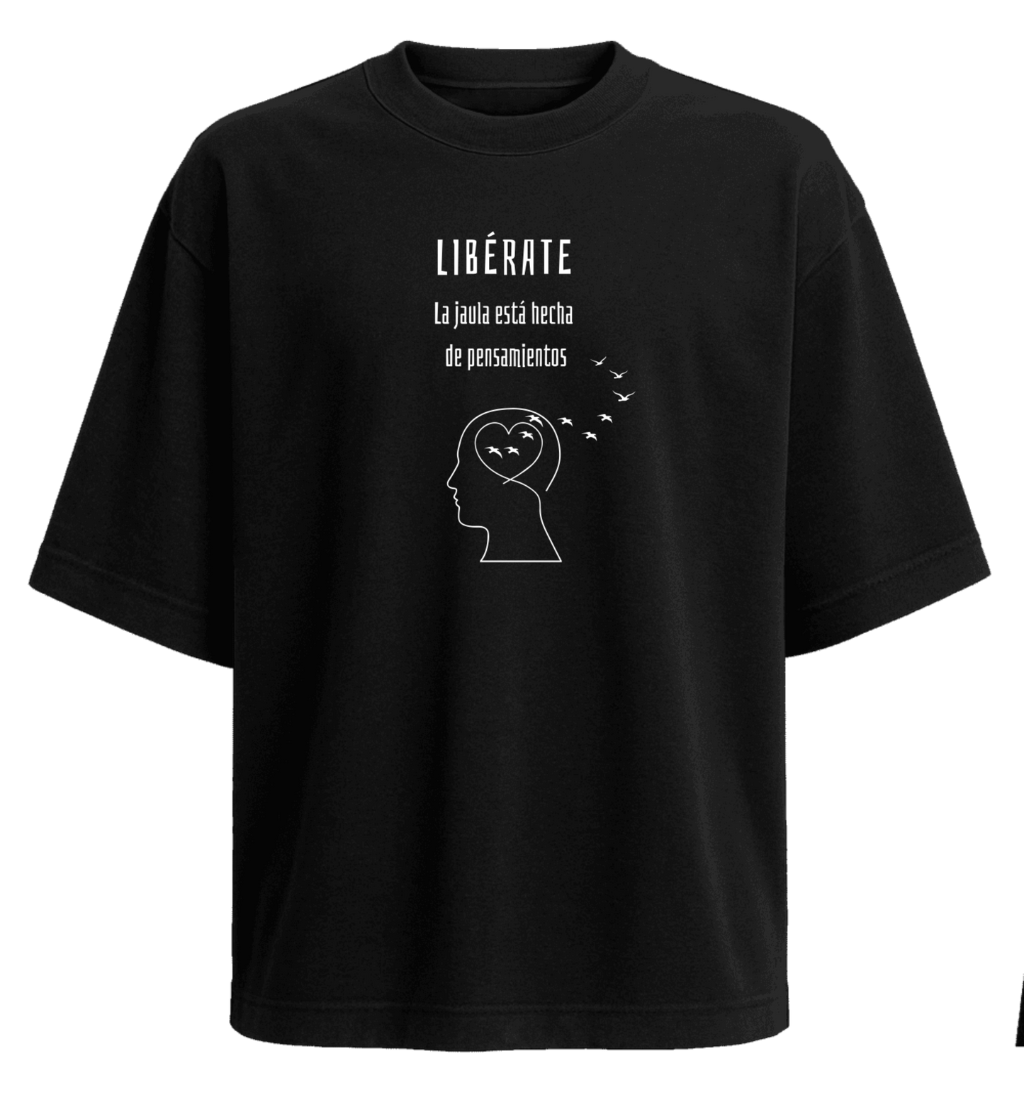 Polera Oversize Libérate Aves 280 grs