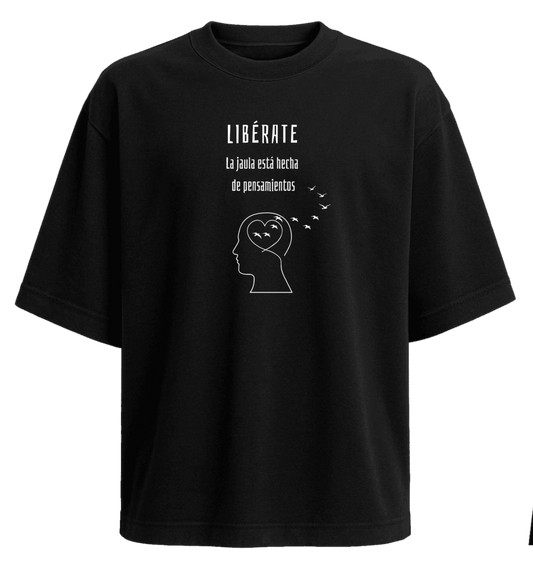 Polera Oversize Libérate Aves 280 grs