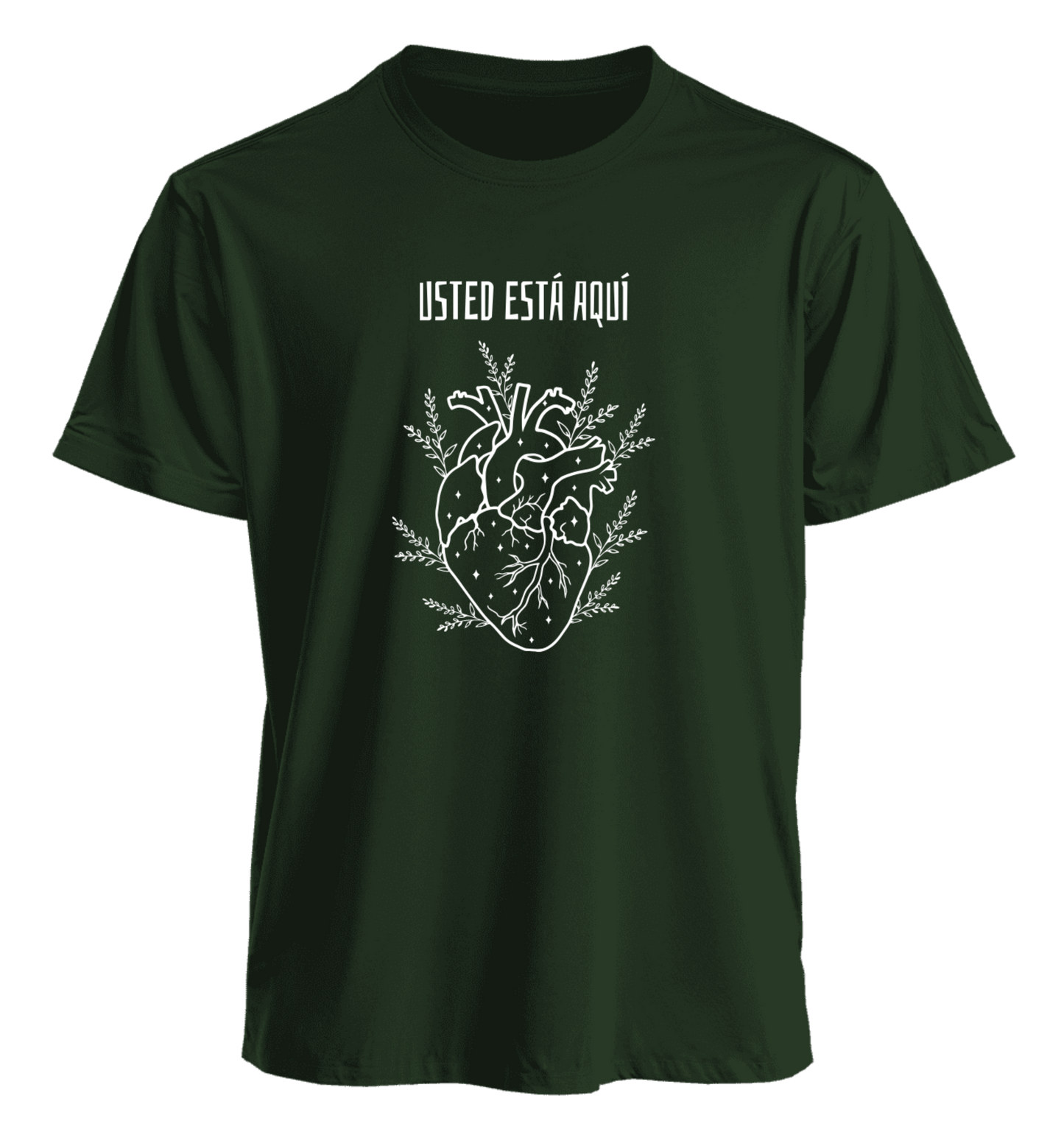 Polera Polo Usted está Aquí 100% algodón