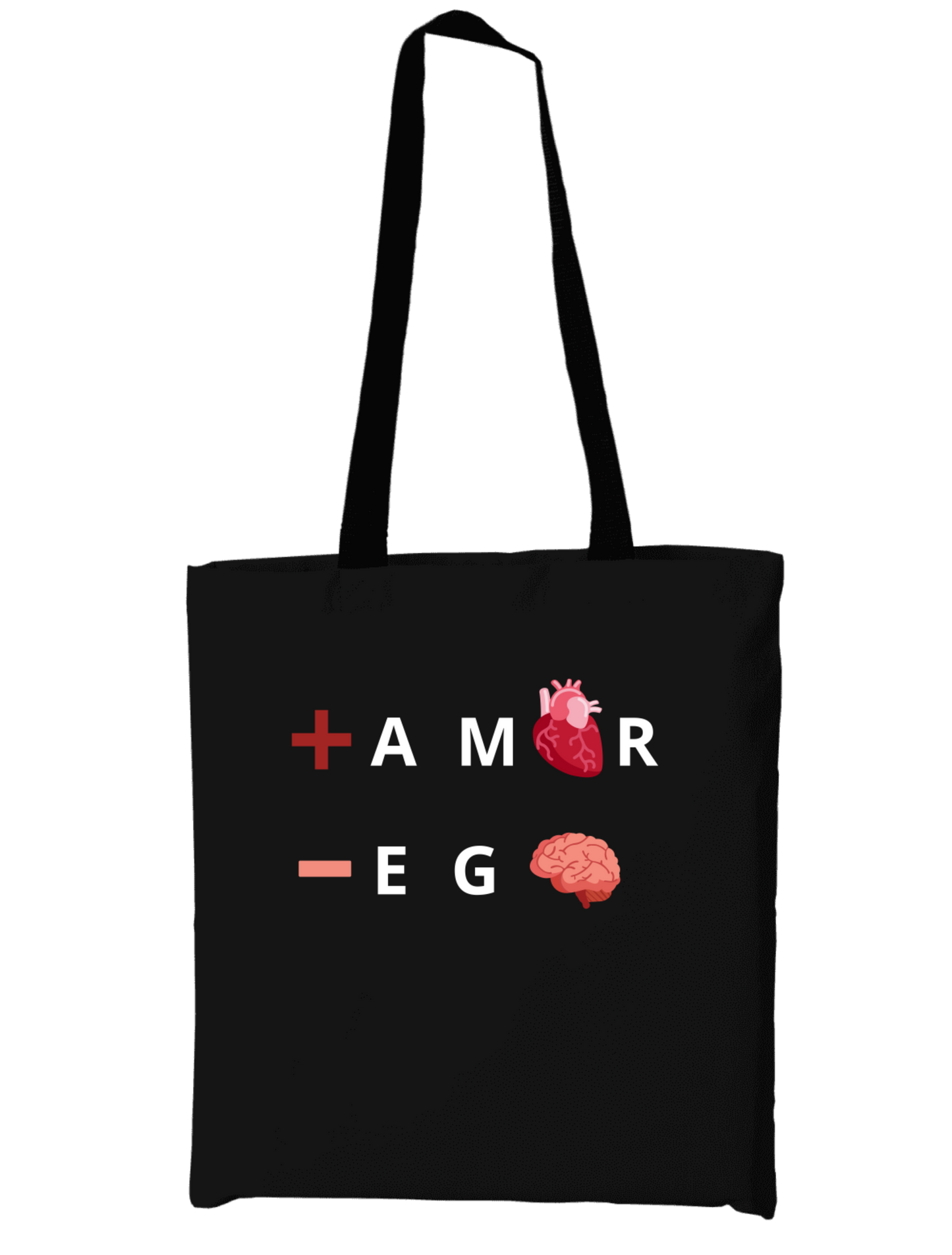 Bolsa Ecológica de algodón +Amor-Ego, 100% Biodegradable
