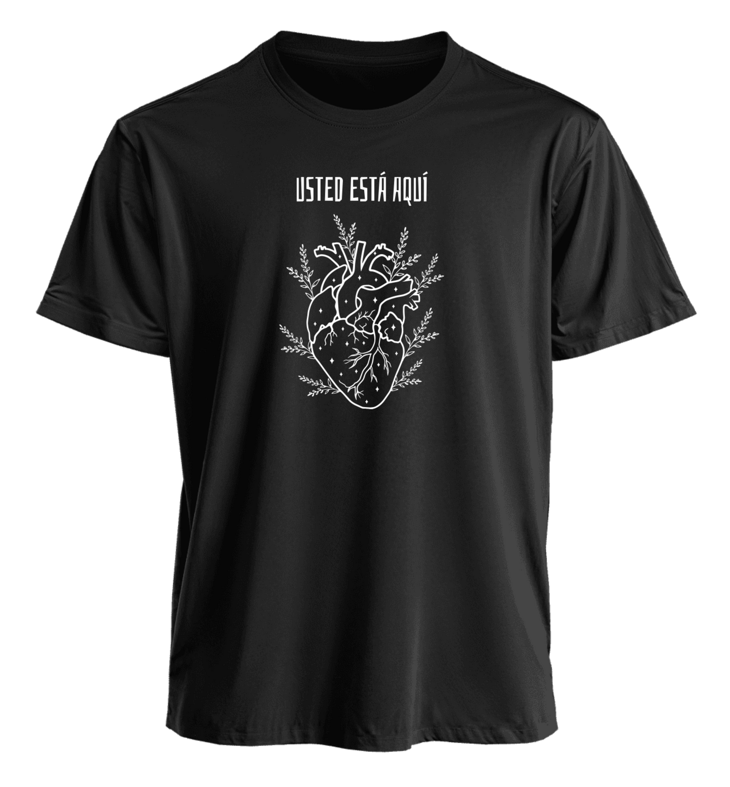 Polera Premium Usted está Aquí 100% algodón